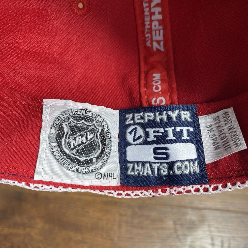 Zephyr Montreal Canadiens NHL Hat Men Mesh Inlay Navy Blue Red Z-Fit One Size - Picture 8 of 8